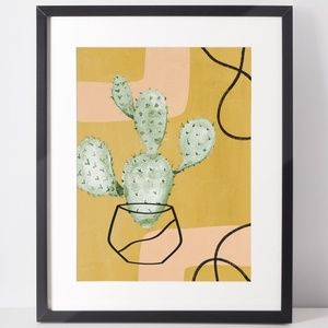 Wall Art Boho Nature Plants Print Illustration Unframed